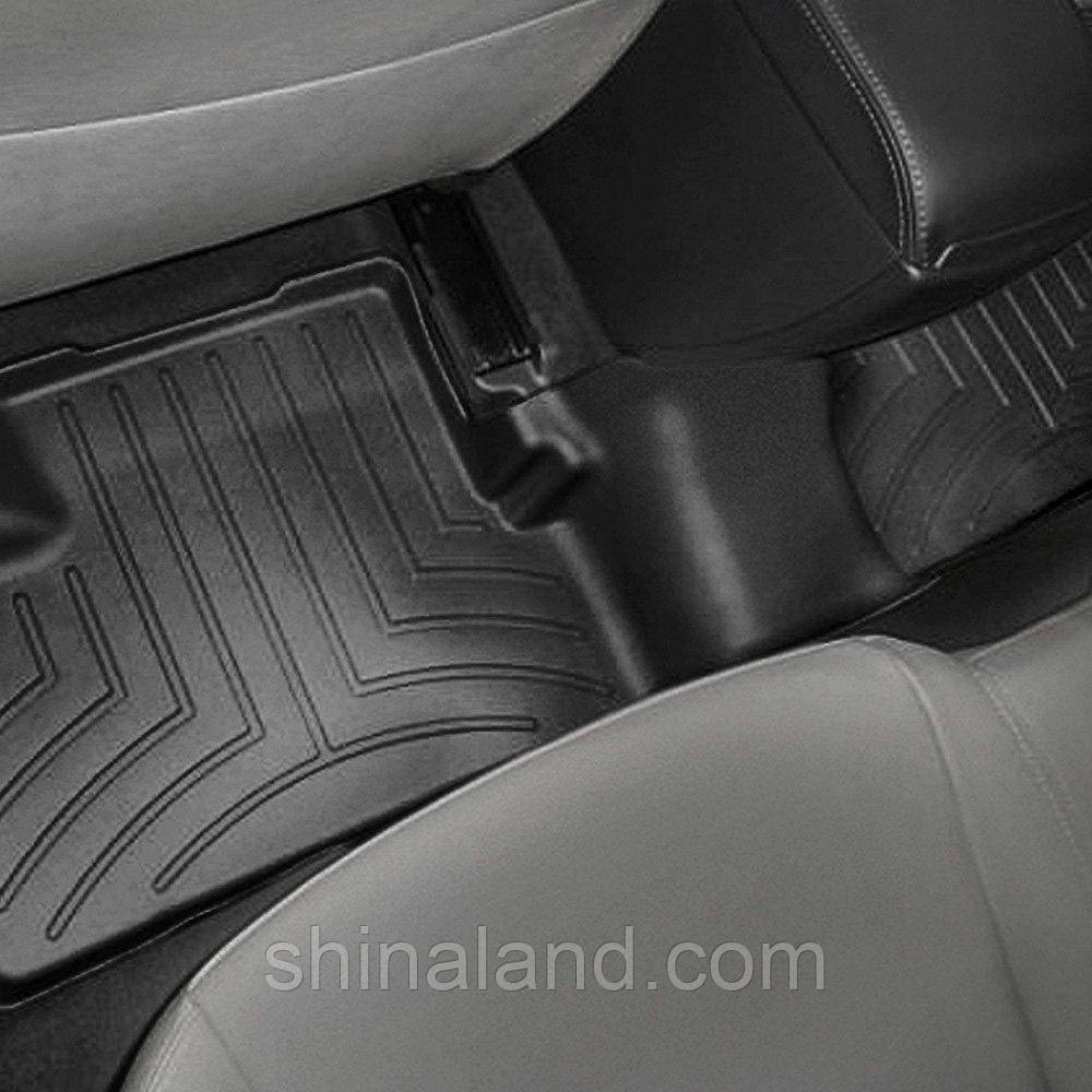 

Коврики в салон Mazda 3 (BL) 2009 - 2013 черные, Tri-Extruded (WeatherTech) - второй ряд, Черный