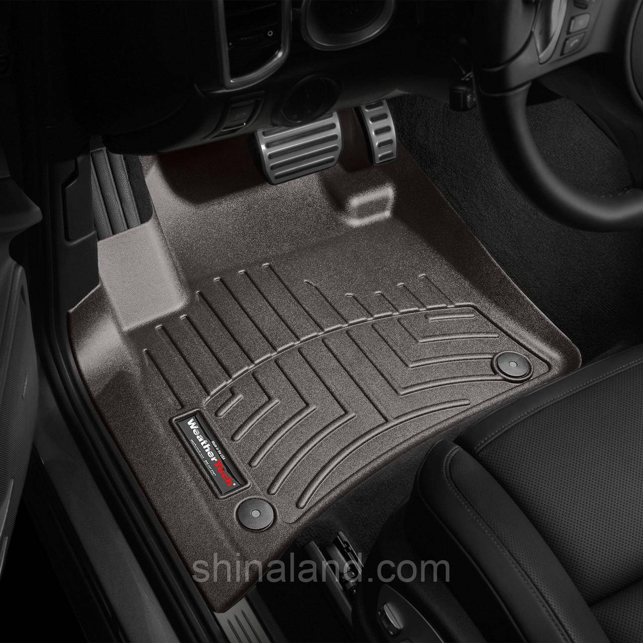 

Коврики в салон Porsche Cayenne II / VW Touareg II 2010 - 2018 какао, Tri-Extruded (WeatherTech) - передний, Коричневый