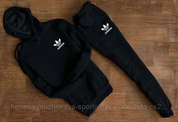 

Мужской спортивный костюм Adidas (Адидас), Черный