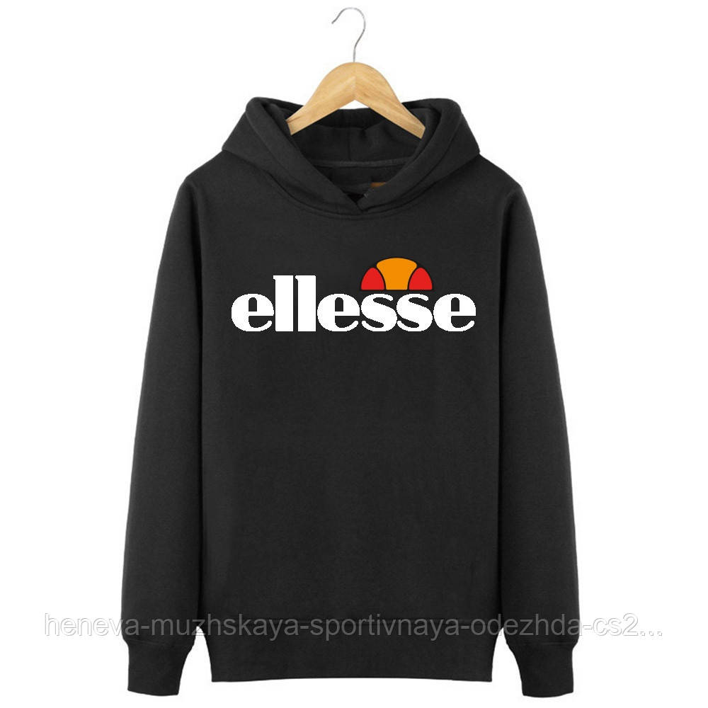 

Мужская толстовка, худи, кенгурушка Ellesse (Элиз) XL, Черный