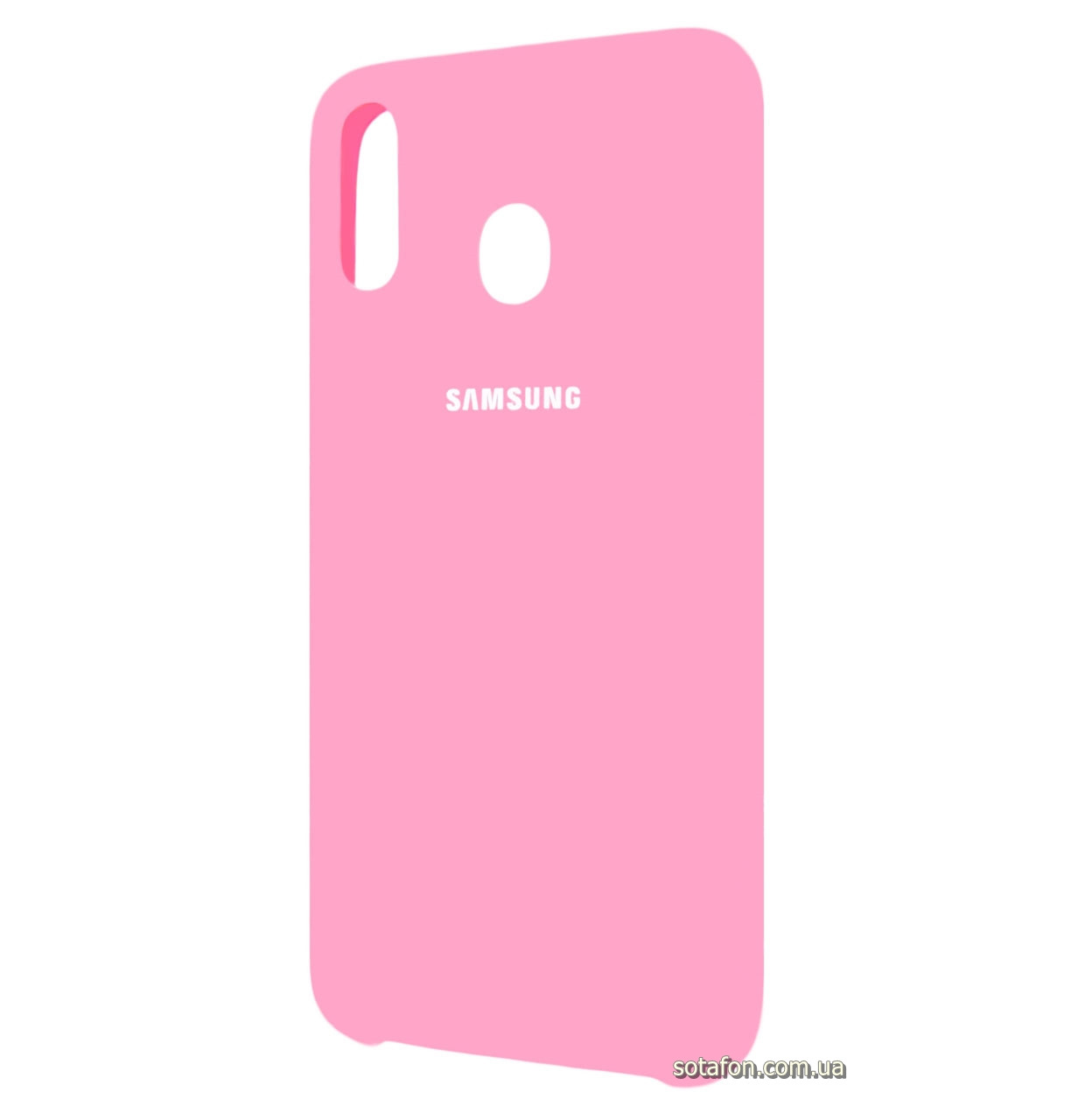 

Чехол-накладка Original Silicone case на Samsung Galaxy M20 SM-M205F Pink