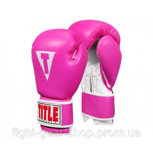 

Оригинальные Боксерские Перчатки TITLE Classic Pro Style Training Gloves 3.0 - Pink 10 oz