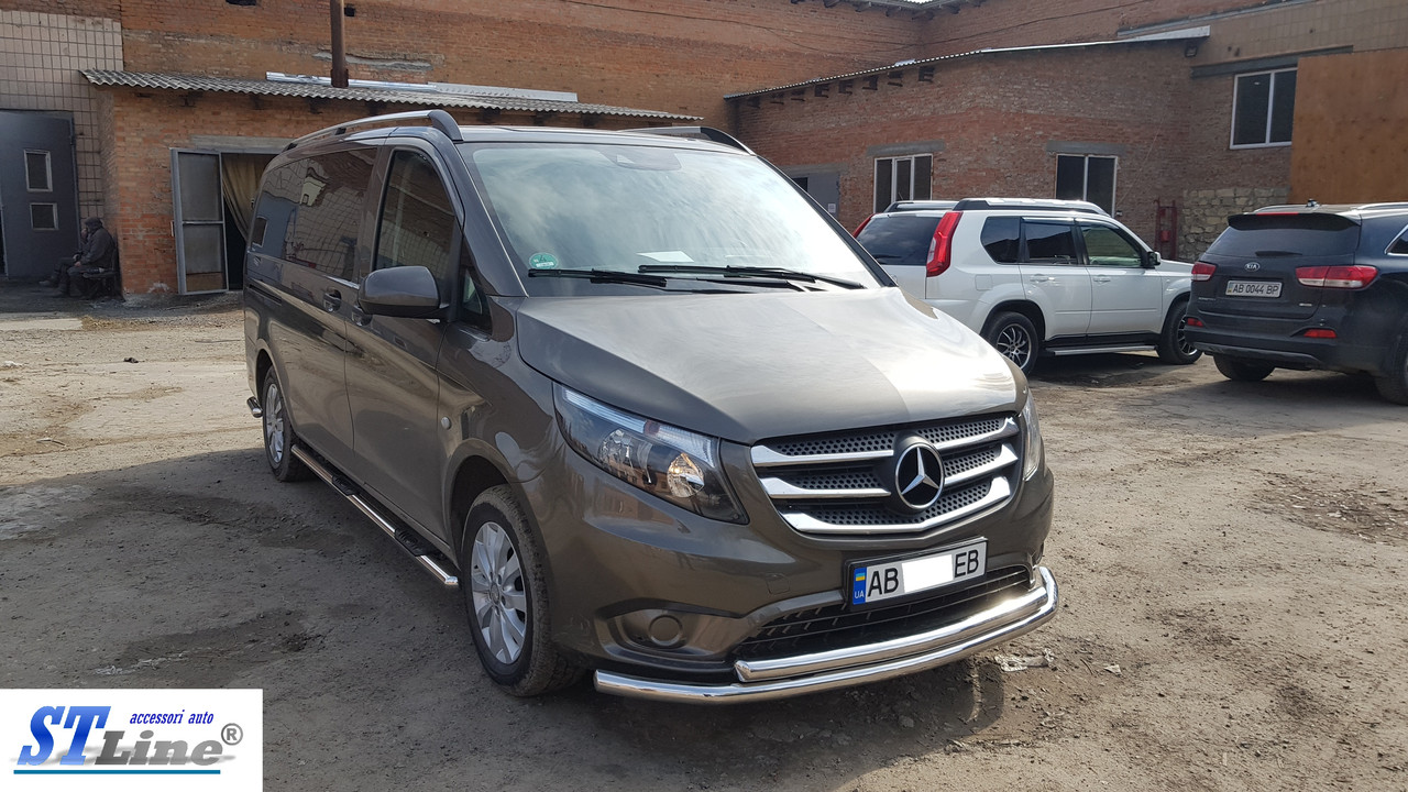 

Кенгурятник Mercedes Vito W447 (14+) защита переднего бампера кенгурятники на для Мерседес Вито Mercedes Vito W447 (14+) ус d60/d60х1,6мм