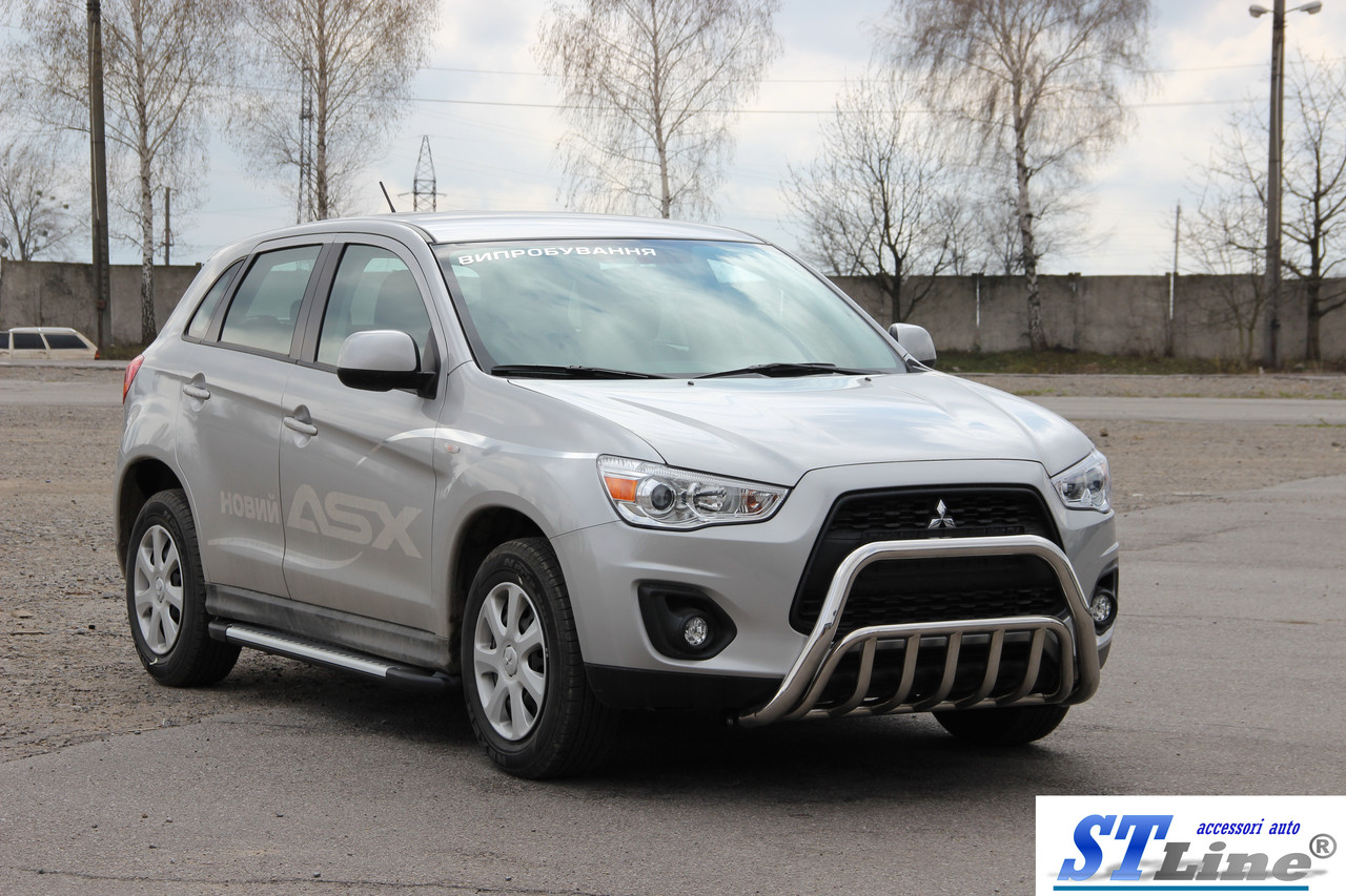 

Кенгурятник Mitsubishi ASX (13+) защита переднего бампера кенгурятники на для Митсубиси АСХ Mitsubishi ASX (13+) d60х1,6мм