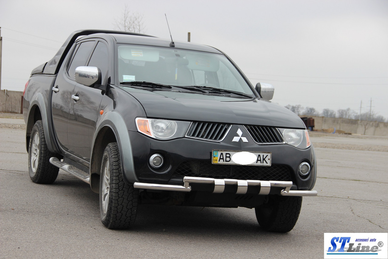 

Кенгурятник Mitsubishi L200 Triton (06-15) защита переднего бампера кенгурятники на для Митсубиси Л200 Mitsubishi L200 Triton (06-15) ус d60х1,6мм