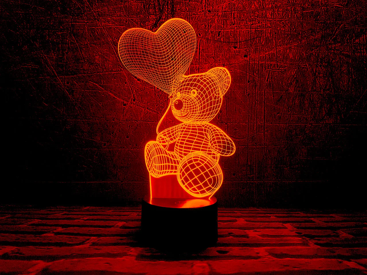 

3D светильник ночник "Мишка с шариком" 3DTOYSLAMP