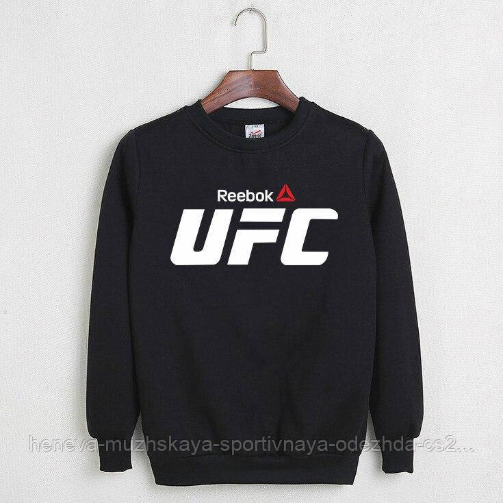 

Свитшот, кофта, реглан Reebok UFC, Реплика, Черный