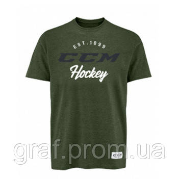 

Футболка CCM ACADEMY SS TRI BLEND TEE green SR взрослая, Размер L, зеленый, TRI-BLEND-GREEN-L