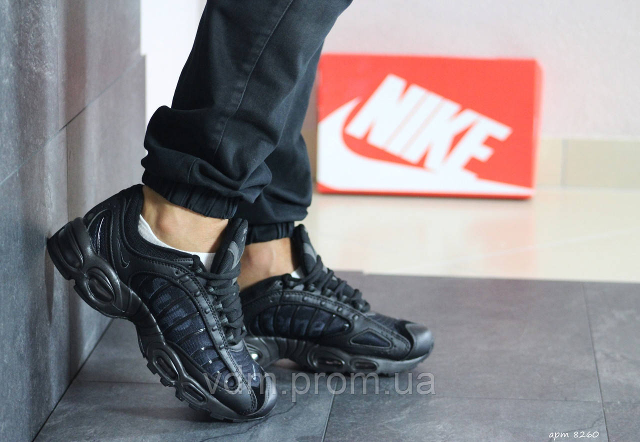 

Кроссовки мужские Nike Supreme в стиле Найк Суприм, натуральная кожа, код SD- 8260. Черные