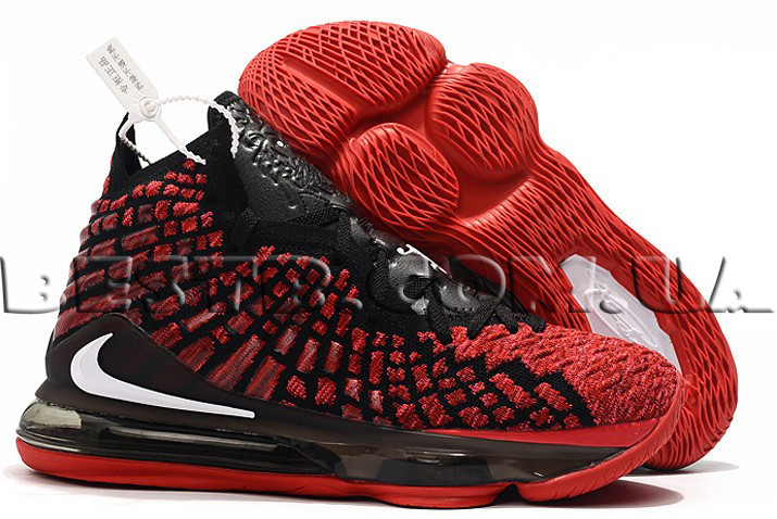 lebron 17 red and black