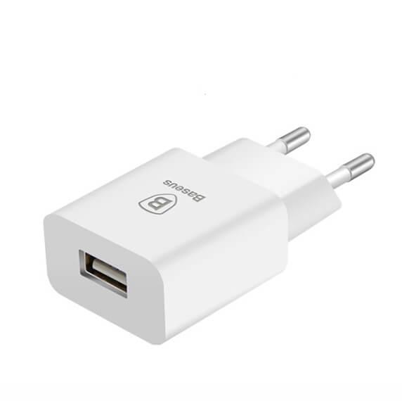 

СЗУ Baseus Letour Charger EU (1USB 2.1A) Белый