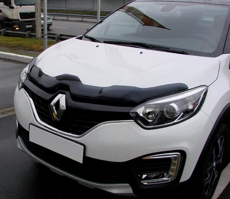 

Дефлектор капота (мухобойка) RENAULT CAPTUR 2013-