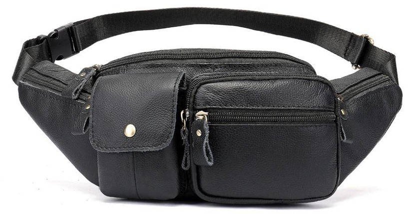 Поясна сумка флотар Vintage 14740 Чорна, фото 2