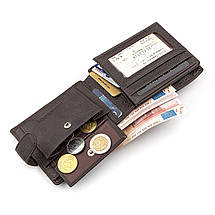Мужской кошелек ST Leather 18330 (ST137) очень вместительный Коричневый, фото 3