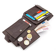 Чоловічий гаманець ST Leather 18340 (ST138) надійний Коричневий, фото 3
