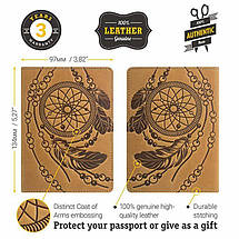 Обкладинка на паспорт SHVIGEL 15303 Жовта, фото 2