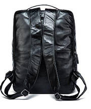 Рюкзак кожаный под ноутбук Vintage 14845 Черный, фото 2