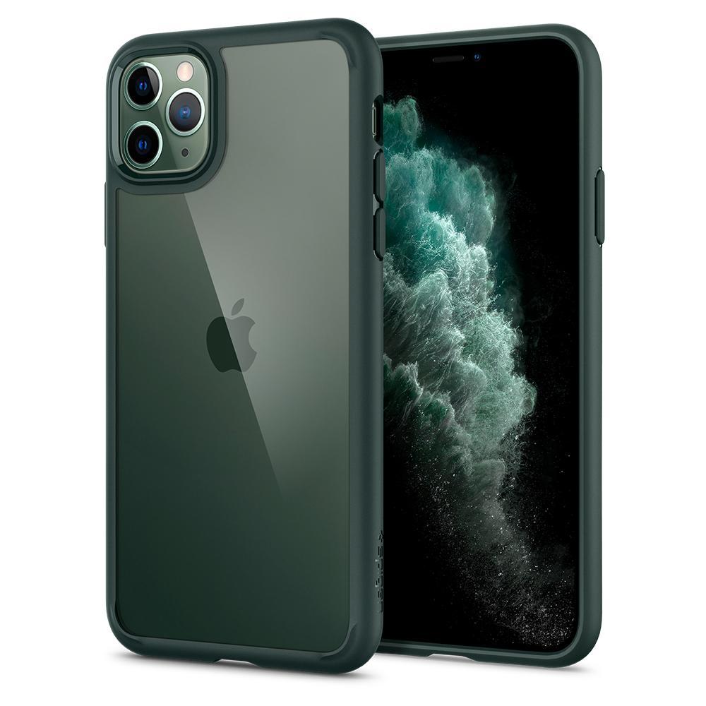 

Чехол Spigen для iPhone 11 Pro Max Ultra Hybrid, Midnight Green (ACS00411)