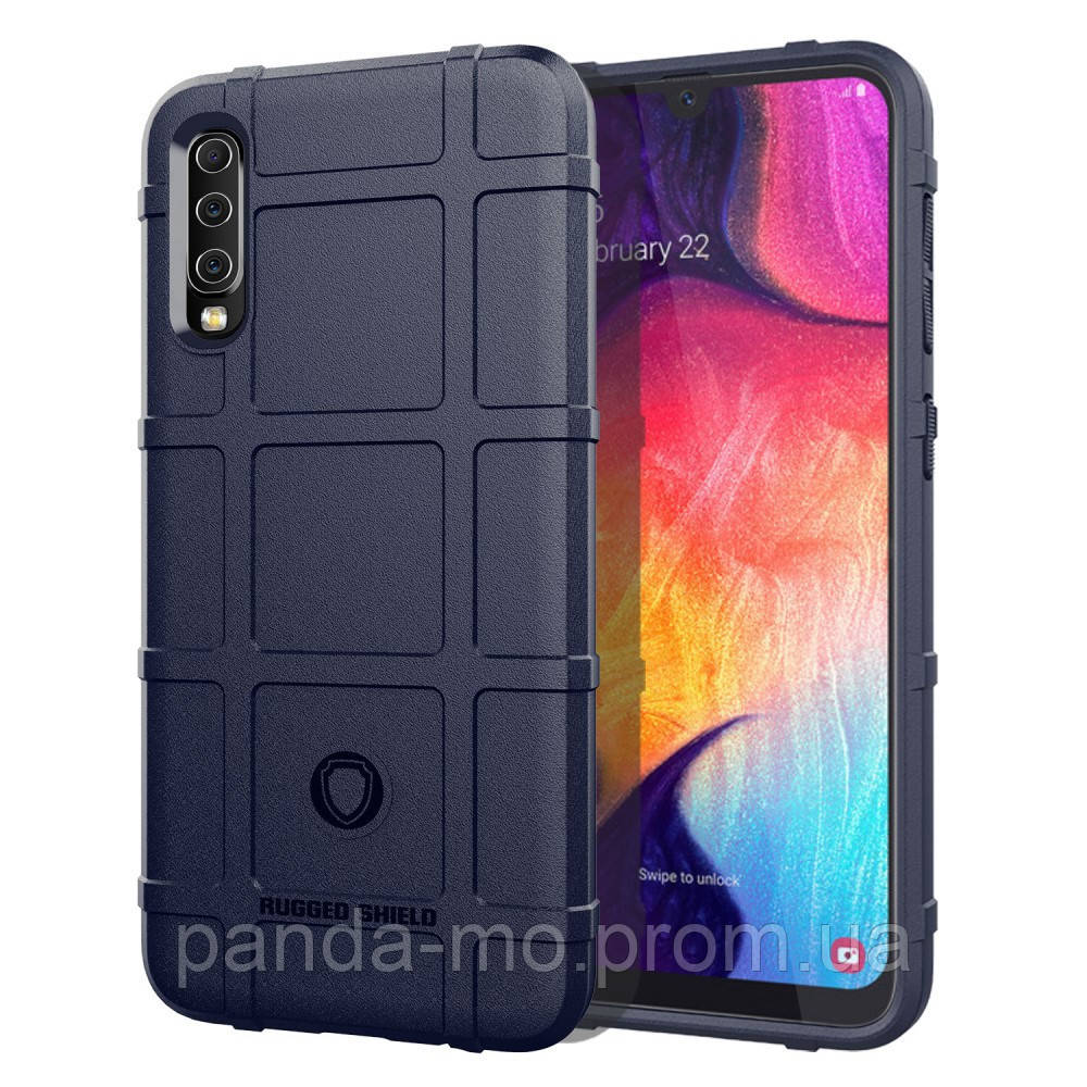 

Противоударный чехол Foursquare Case на Samsung Galaxy A30S, темно-синий