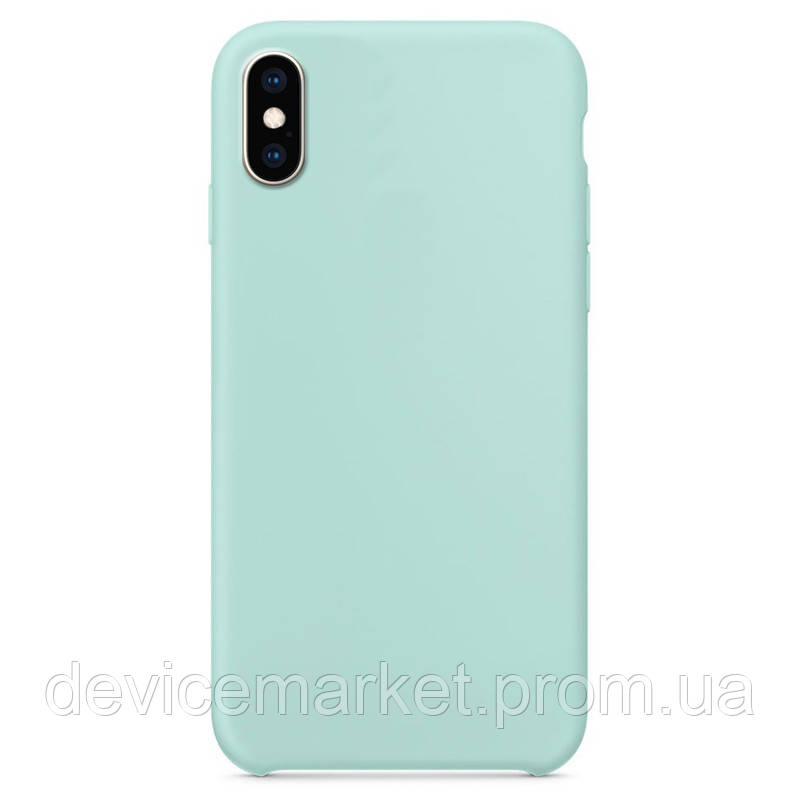 

Чехол Silicone Case without Logo для Apple iPhone XS Max (6.5") Голубой / Marine Green