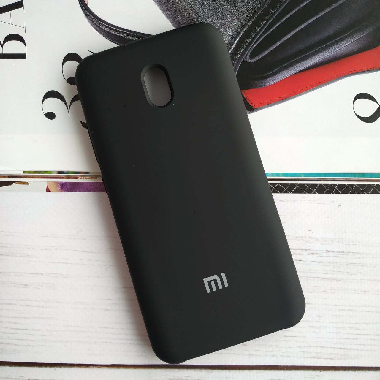 

Чехол на Xiaomi Redmi 8A Original Silicone case Черный/Black