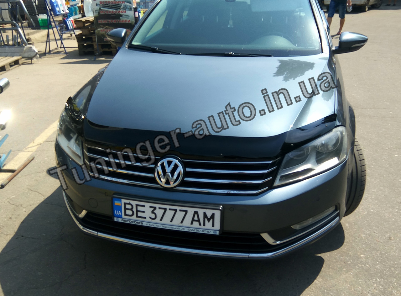 

Дефлектор капота Volkswagen Passat B7 (Американец) 2011-2015 (Sim)