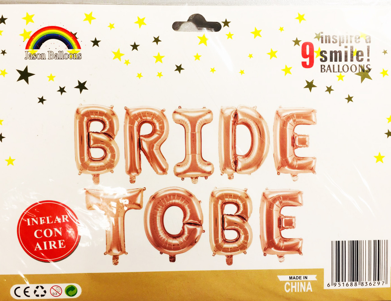 

Надпись фольгированная "BRIDE TO BE" 40 см Розовое золото