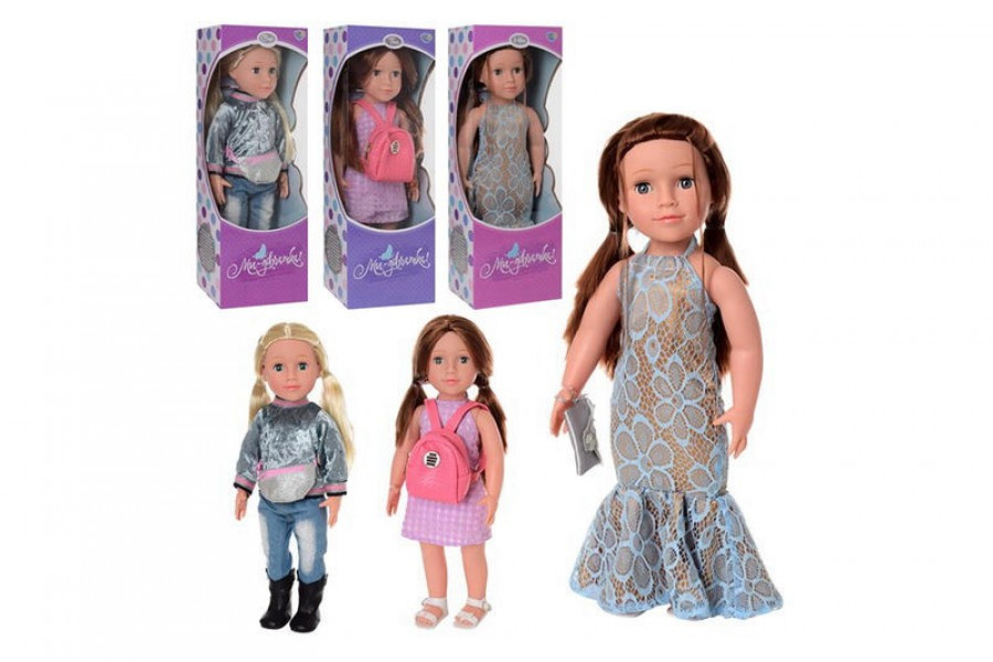 Интерактивная большая кукла, Лялька Ми дівчатка М 3957-59-60 укр. мова