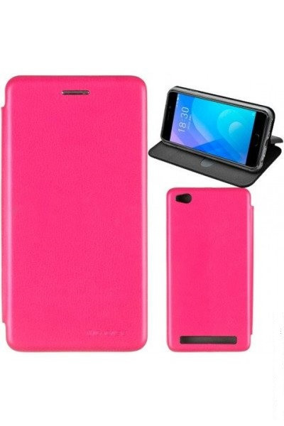 

Чехол книжка на Samsung M205 (M20) Розовый кожаный защитный чехол для телефона, G-Case Ranger Series.