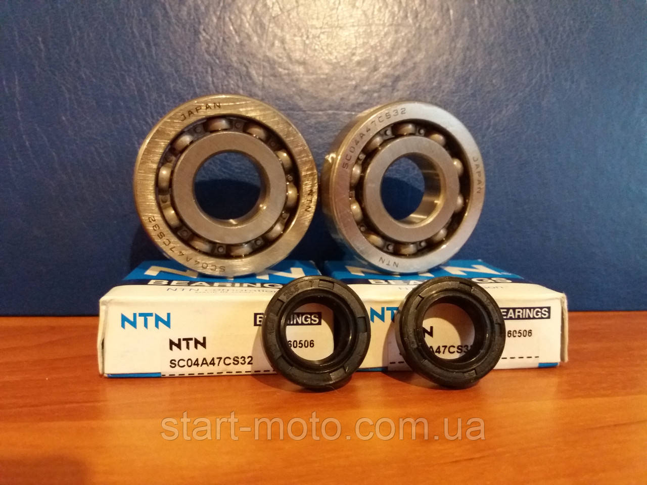 

Honda Tact AF24 Dio AF18 Подшипники коленвала 20х52х12mm (+сальники) фирма NTN