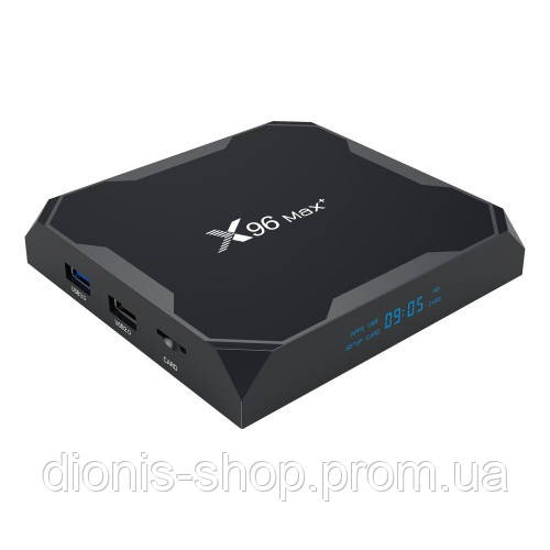 

X96 MAX + (PLUS) 4/32 GB Smart TV Box 4K/8K Ultra HD Amlogic S905X3 Quad Core, Android 9.0 Медиаплеер