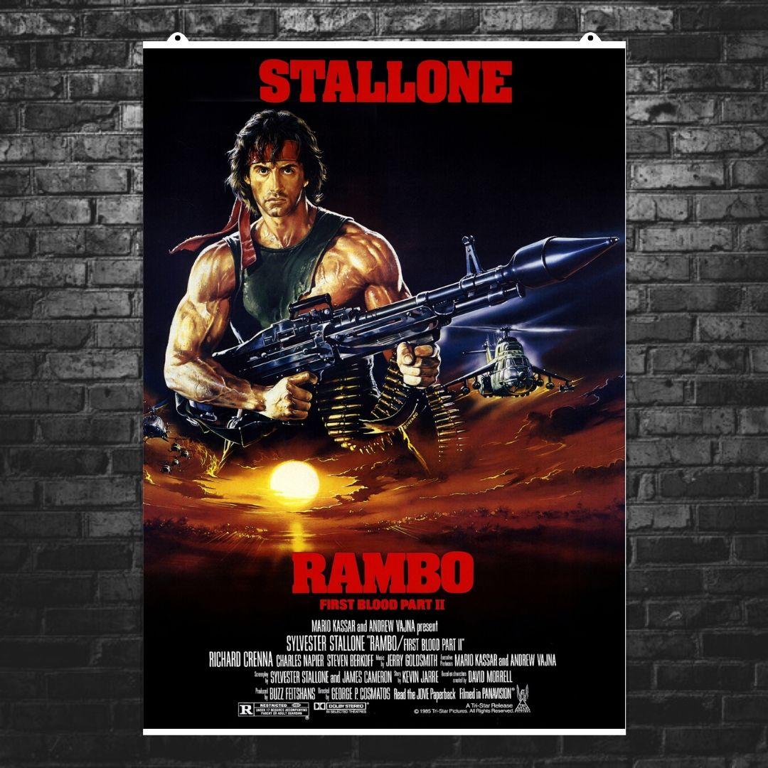 

Постер "Rambo 2 (1985). Джон Рэмбо с гранатомётом". Сталлоне, Stallone. Размер 60x43см (A2). Матовая бумага