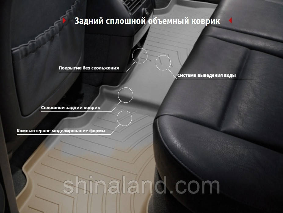 

Коврики в салон Seat Leon III 2012 - / Audi A3 III 2013 - / VW Golf VII 2013 - серые, Tri-Extruded, Серый