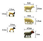 Фігурки овечок, мініатюрні тварини для діорами або декорації, масштаб 1:25, 1 шт., фото 4