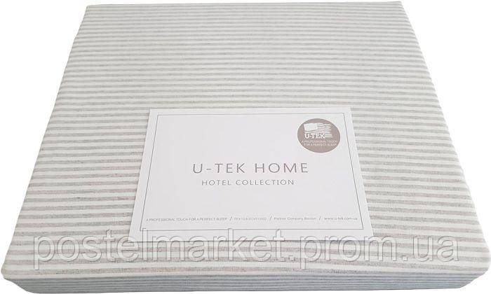 

Постельное белье серое Hotel Collection Cotton Stripe Grey 10 (Полуторный евро)