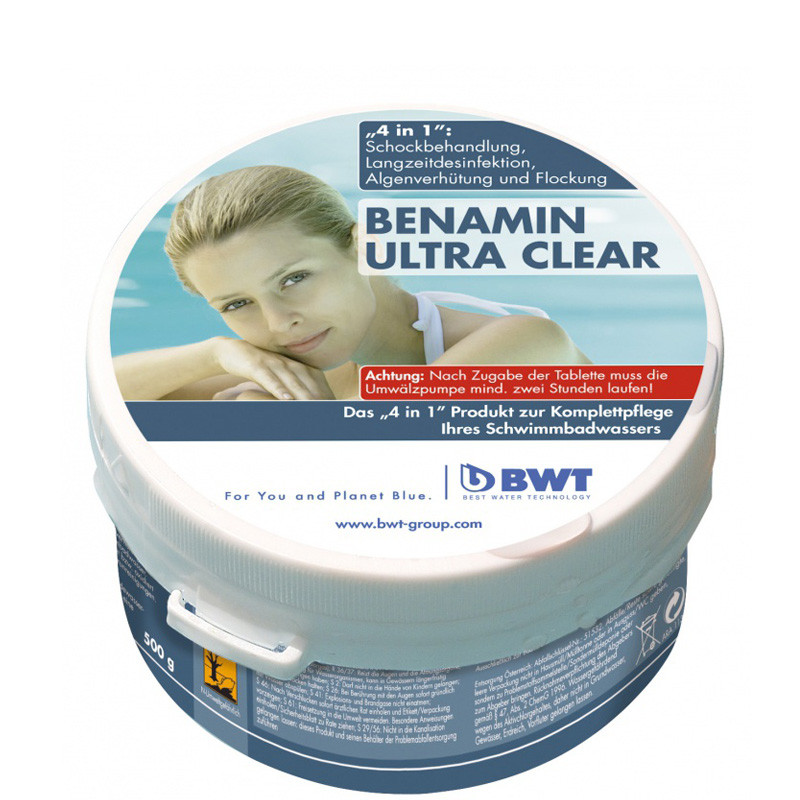 

Хлор мультифункциональный BWT Benamin Ultra Clear (таблетки) - 0,5 КГ