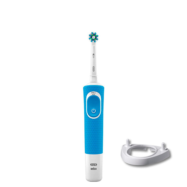 

Зубная щетка Oral-B Vitality 100 Crossaction Blue + подставка рожок ЕС