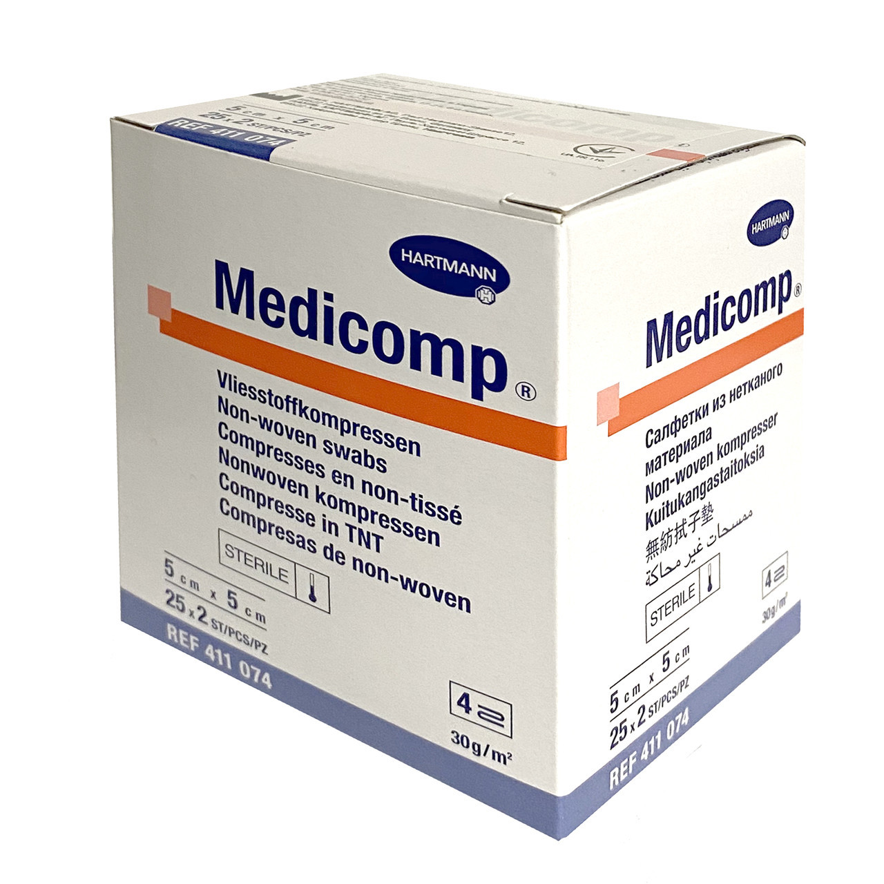 Купить Medicomp 5 х 5 см - стерильные салфетки из нетканого материала .