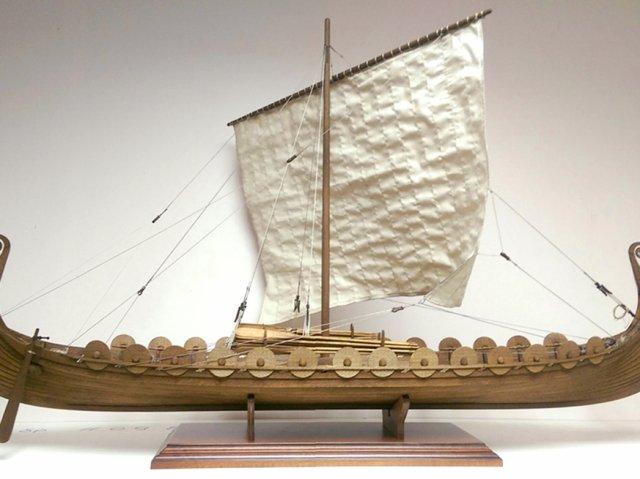 Драккар викингов модель деревянная | комплект для сборки в масштабе 1:25 | "Корабел" Украина