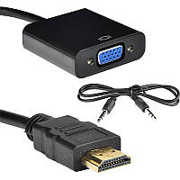 Конвертер с VGA на HDMI+AV (3,5)