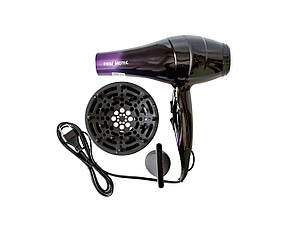 Профессиональный фен для волос Promotec Черно-фиолетовый (2040)