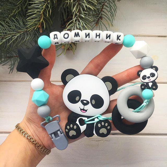 

Именной силиконовый грызунок прорезыватель для мальчика