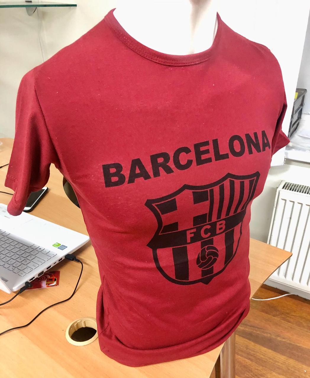 

Футболка Турция A.S.L Унисекс Мужская и Женская Размер M, L, XL, XXL Barselona FCB Бордовый