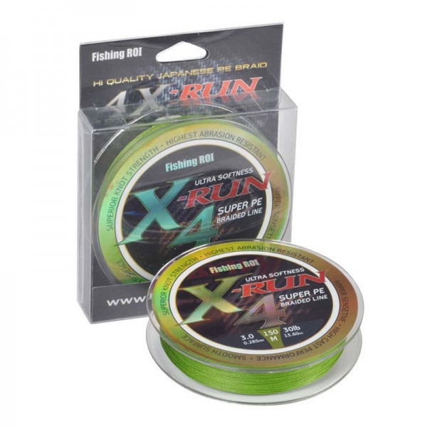 

Шнур плетеный Fishing ROI X-Run 4PE 150м 0.8 olive green