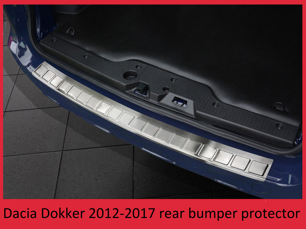 Захисна накладка на задній бампер для Renault Dokker 2012-2017 /нерж.сталь/, фото 5