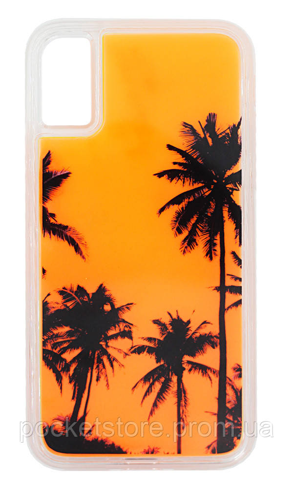 

Чохол-накладка Liquid Neon Palm для iPhone XR Orange