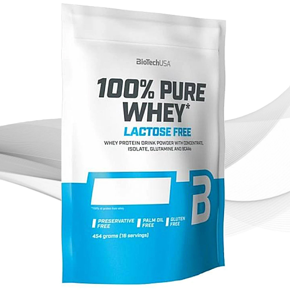 

Сывороточный протеин BioTech 100% Pure Whey Lactose Free 454 gr Клубника