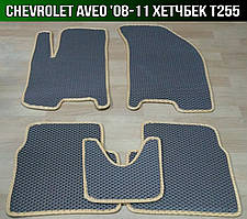 ЕВА коврики на Chevrolet Aveo T255 '08-11. EVA ковры Шевроле Авео Т255