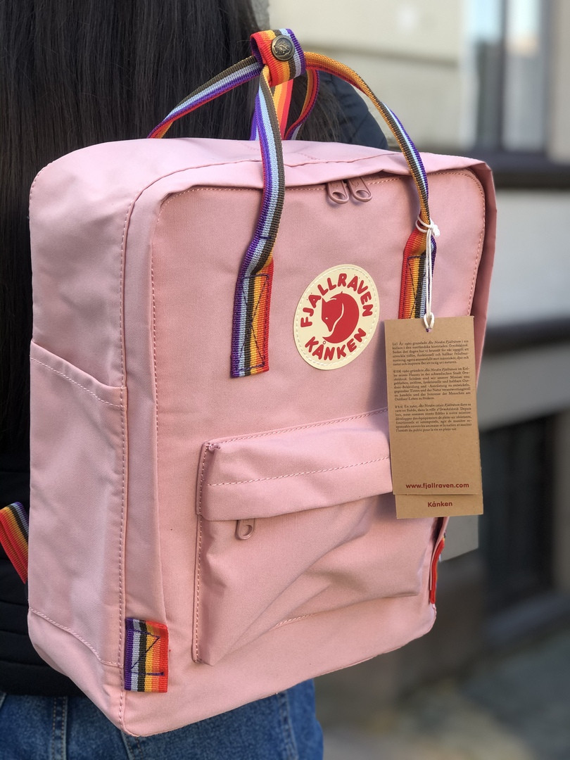 

Рюкзак Fjallraven Kanken Classic "Cream Pink Rainbow"