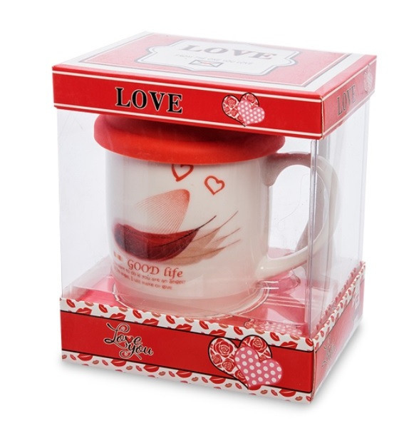 

Чашка фарфоровая Love you 300 мл в подарочной коробке MUG-244/3